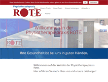 Tablet Screenshot of physio-rote.de